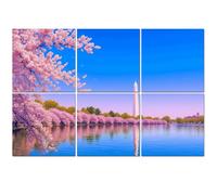 6 Pack Acoustic Foam Panels Sound Proofing Cherry blossom peak Acoustic Wall Panel Soundproofing for Livingroom Nursery Room 180x120cm Home Decor