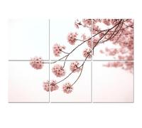 6 Pack Acoustic Foam Panels Sound Proofing Cherry Blossom Soft focus season japan Acoustic Wall Panel Soundproofing for Livingroom Nursery Room 180x120cm Home Decor