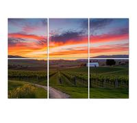 6 Pack Acoustic Foam Panels Sound Proofing Colorful sunset Napa California vineyard Acoustic Wall Panel Soundproofing for Livingroom Nursery Room 180x120cm Home Decor