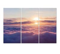 6 Pack Acoustic Foam Panels Sound Proofing Divine sunset above clouds Acoustic Wall Panel Soundproofing for Livingroom Nursery Room 180x120cm Home Decor