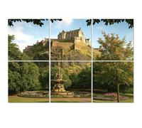 6 Pack Acoustic Foam Panels Sound Proofing edinburgh castle scotland from princes street Acoustic Wall Panel Soundproofing for Livingroom Nursery Room 180x120cm Home Decor