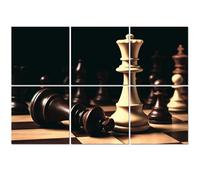 6 Pack Acoustic Foam Panels Sound Proofing fallen king opposing teams chess queen mind Acoustic Wall Panel Soundproofing for Livingroom Nursery Room 180x120cm Home Decor