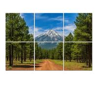 6 Pack Acoustic Foam Panels Sound Proofing Flagstaff Arizona Road to Mountains Acoustic Wall Panel Soundproofing for Livingroom Nursery Room 180x120cm Home Decor