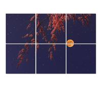 6 Pack Acoustic Foam Panels Sound Proofing Full moon rising weeping cherry tree Acoustic Wall Panel Soundproofing for Livingroom Nursery Room 180x120cm Home Decor