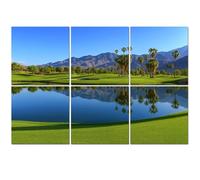 6 Pack Acoustic Foam Panels Sound Proofing Golf course Palm Springs California P Acoustic Wall Panel Soundproofing for Livingroom Nursery Room 180x120cm Home Decor