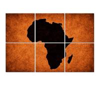 6 Pack Acoustic Foam Panels Sound Proofing Panels Africa map grungy paper Acoustic Wall Panel Soundproofing for Livingroom Nursery Room 72"x48" Home Decor