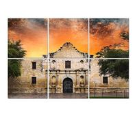 6 Pack Acoustic Foam Panels Sound Proofing Panels Alamo San Antonio TX Acoustic Wall Panel Soundproofing for Livingroom Nursery Room 72"x48" Home Decor
