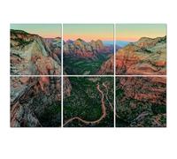 6 Pack Acoustic Foam Panels Sound Proofing Panels Angel s Landing Zion National Park Acoustic Wall Panel Soundproofing for Livingroom Nursery Room 72"x48" Home Decor
