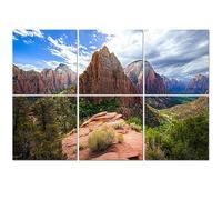 6 Pack Acoustic Foam Panels Sound Proofing Panels angels landing zion national park utah landscapes pictures Acoustic Wall Panel Soundproofing for Livingroom Nursery Room 72"x48" Home Decor