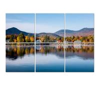 6 Pack Acoustic Foam Panels Sound Proofing Panels Beautiful Lake Placid Autumn Acoustic Wall Panel Soundproofing for Livingroom Nursery Room 72"x48" Home Decor