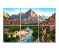 6 Pack Acoustic Foam Panels Sound Proofing Panels beautiful Zion national park sunny day utah Acoustic Wall Panel Soundproofing for Livingroom Nursery Room 72"x48"-180x120cm-(WxH) Home Decor