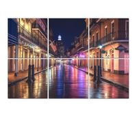 6 Pack Acoustic Foam Panels Sound Proofing Panels bourbon street downtown new orleans carnivals Acoustic Wall Panel Soundproofing for Livingroom Nursery Room 72"x48" Home Decor