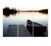 6 Pack Acoustic Foam Panels Sound Proofing Panels Canoe by Dock Muskoka Canada Acoustic Wall Panel Soundproofing for Livingroom Nursery Room 72"x48" Home Decor