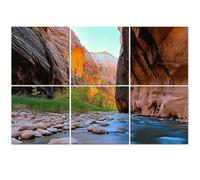 6 Pack Acoustic Foam Panels Sound Proofing Panels Canyoneering Zions National Park Acoustic Wall Panel Soundproofing for Livingroom Nursery Room 72"x48" Home Decor