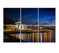 6 Pack Acoustic Foam Panels Sound Proofing Panels catalina casino avalon bay night catalina island california Acoustic Wall Panel Soundproofing for Livingroom Nursery Room 72"x48" Home Decor