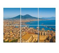6 Pack Acoustic Foam Panels Sound Proofing Panels city naples mt vesuvius sunset campania italy pompeiis Acoustic Wall Panel Soundproofing for Livingroom Nursery Room 72"x48" Home Decor