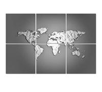 6 Pack Acoustic Foam Panels Sound Proofing Panels Earth 3d map Acoustic Wall Panel Soundproofing for Livingroom Nursery Room 72"x48" Home Decor