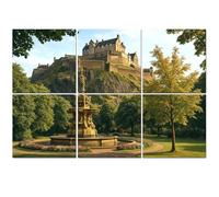 6 Pack Acoustic Foam Panels Sound Proofing Panels edinburgh castle scotland from princes street gardens ross Acoustic Wall Panel Soundproofing for Livingroom Nursery Room Decor