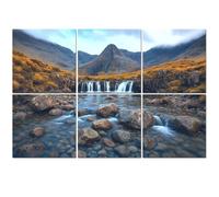 6 Pack Acoustic Foam Panels Sound Proofing Panels Fairy Pools Glen Brittle Isle Skye Scotland UK Acoustic Wall Panel Soundproofing for Livingroom Nursery Room 72"x48" Home Decor