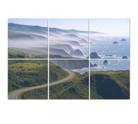 6 Pack Acoustic Foam Panels Sound Proofing Panels Foggy morning Bodega Bay Sonoma County California s Pacific Acoustic Wall Panel Soundproofing for Livingroom Nursery Room 72"x48" Home Decor