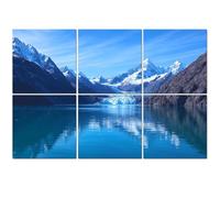 6 Pack Acoustic Foam Panels Sound Proofing Panels Glacier Bay National Park Preserve Alaska Acoustic Wall Panel Soundproofing for Livingroom Nursery Room 72"x48" Home Decor