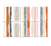 6 Pack Acoustic Foam Panels Sound Proofing Panels Hand drawn whimsical textured organic vertical lines stripes Acoustic Wall Panel Soundproofing for Livingroom Nursery Room 72"x48" Home Decor