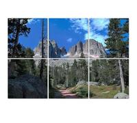 6 Pack Acoustic Foam Panels Sound Proofing Panels Hiking Rocky Mountains Colorado Acoustic Wall Panel Soundproofing for Livingroom Nursery Room 72"x48"-180x120cm-(WxH) Home Decor