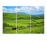 6 Pack Acoustic Foam Panels Sound Proofing Panels Hills green fields countryside Ireland Dingle peninsula County Kerry Acoustic Wall Panel Soundproofing for Livingroom Nursery Room 72"x48" Home Decor