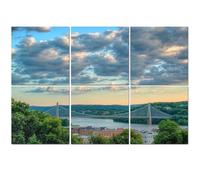 6 Pack Acoustic Foam Panels Sound Proofing Panels Hudson Valley NY Walkway Hudson Acoustic Wall Panel Soundproofing for Livingroom Nursery Room 72"x48" Home Decor