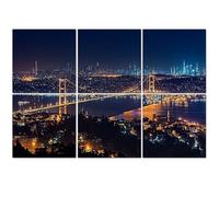 6 Pack Acoustic Foam Panels Sound Proofing Panels Istanbul Bosphorus Acoustic Wall Panel Soundproofing for Livingroom Nursery Room 72"x48" Home Decor