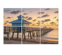 6 Pack Acoustic Foam Panels Sound Proofing Panels Juno Beach Pier just before sunrise Acoustic Wall Panel Soundproofing for Livingroom Nursery Room 72"x48" Home Decor
