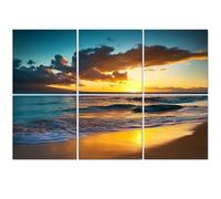 6 Pack Acoustic Foam Panels Sound Proofing Panels kaanapali beach west shore maui hawaii sunset sea wave Acoustic Wall Panel Soundproofing for Livingroom Nursery Room 72"x48" Home Decor