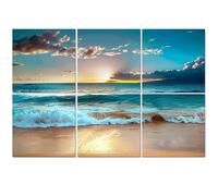 6 Pack Acoustic Foam Panels Sound Proofing Panels kaanapali beach west shore maui hawaii sunset sea wave Acoustic Wall Panel Soundproofing for Livingroom Nursery Room 72"x48" Home Decor