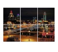 6 Pack Acoustic Foam Panels Sound Proofing Panels Kansas City Country Club Plaza Lights Acoustic Wall Panel Soundproofing for Livingroom Nursery Room 72"x48" Home Decor