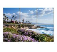 6 Pack Acoustic Foam Panels Sound Proofing Panels La Jolla Southern California United States America Acoustic Wall Panel Soundproofing for Livingroom Nursery Room 72"x48" Home Decor