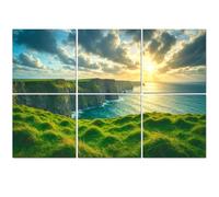 6 Pack Acoustic Foam Panels Sound Proofing Panels Magnificent Cliffs Moher Ireland winter Acoustic Wall Panel Soundproofing for Livingroom Nursery Room 72"x48" Home Decor