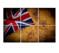 6 Pack Acoustic Foam Panels Sound Proofing Panels Map United Kingdom world vintage map showing British Empire Acoustic Wall Panel Soundproofing for Livingroom Nursery Room 72"x48" Home Decor