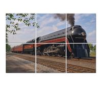 6 Pack Acoustic Foam Panels Sound Proofing Panels norfolk amp western arriving strasburg rail road Acoustic Wall Panel Soundproofing for Livingroom Nursery Room 72"x48" Home Decor