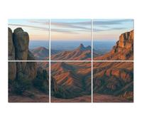 6 Pack Acoustic Foam Panels Sound Proofing Panels Northeast rim Chisos Mountains Big Bend National Park Acoustic Wall Panel Soundproofing for Livingroom Nursery Room 72"x48" Home Decor