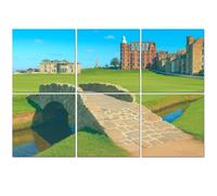 6 Pack Acoustic Foam Panels Sound Proofing Panels old course st andrews scotland old bridges pictures Acoustic Wall Panel Soundproofing for Livingroom Nursery Room 72"x48"-180x120cm-(WxH) Home Decor