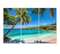 6 Pack Acoustic Foam Panels Sound Proofing Panels Paradise sandy beach coco palm Acoustic Wall Panel Soundproofing for Livingroom Nursery Room 72"x48" Home Decor