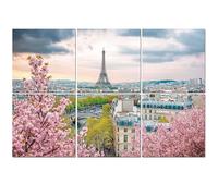 6 Pack Acoustic Foam Panels Sound Proofing Panels Paris city springtime Acoustic Wall Panel Soundproofing for Livingroom Nursery Room 72"x48" Home Decor