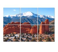 6 Pack Acoustic Foam Panels Sound Proofing Panels pikes peak garden gods colorado springs rocky mountainss Acoustic Wall Panel Soundproofing for Livingroom Nursery Room 72"x48" Home Decor