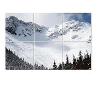 6 Pack Acoustic Foam Panels Sound Proofing Panels ravine white mountain national forest skiings Acoustic Wall Panel Soundproofing for Livingroom Nursery Room 72"x48"-180x120cm-(WxH) Home Decor