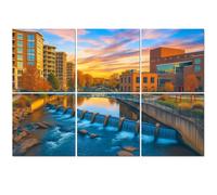 6 Pack Acoustic Foam Panels Sound Proofing Panels river place reedy river sunrise greenville south sc Acoustic Wall Panel Soundproofing for Livingroom Nursery Room 72"x48"-180x120cm-(WxH) Home Decor