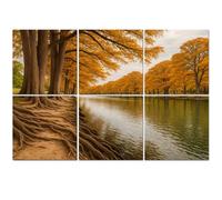 6 Pack Acoustic Foam Panels Sound Proofing Panels riverbank river garner state park texas river bank Acoustic Wall Panel Soundproofing for Livingroom Nursery Room 72"x48" Home Decor