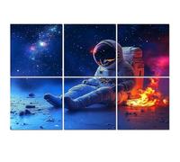 6 Pack Acoustic Foam Panels Sound Proofing Panels Stellar Isolation Warmth Flame Vast Acoustic Wall Panel Soundproofing for Livingroom Nursery Room 72"x48" Home Decor