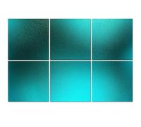 6 Pack Acoustic Foam Panels Sound Proofing Panels Teal effect foil Turquoise sparkle texture Cyan color marble Acoustic Wall Panel Soundproofing for Livingroom Nursery Room 72"x48" Home Decor