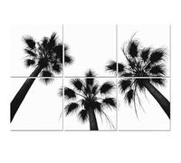 6 Pack Acoustic Foam Panels Sound Proofing Panels Three coco palm trees Exotic island Acoustic Wall Panel Soundproofing for Livingroom Nursery Room 72"x48" Home Decor