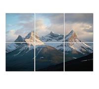 6 Pack Acoustic Foam Panels Sound Proofing Panels Three Sisters Mountains Canmore Acoustic Wall Panel Soundproofing for Livingroom Nursery Room 72"x48" Home Decor
